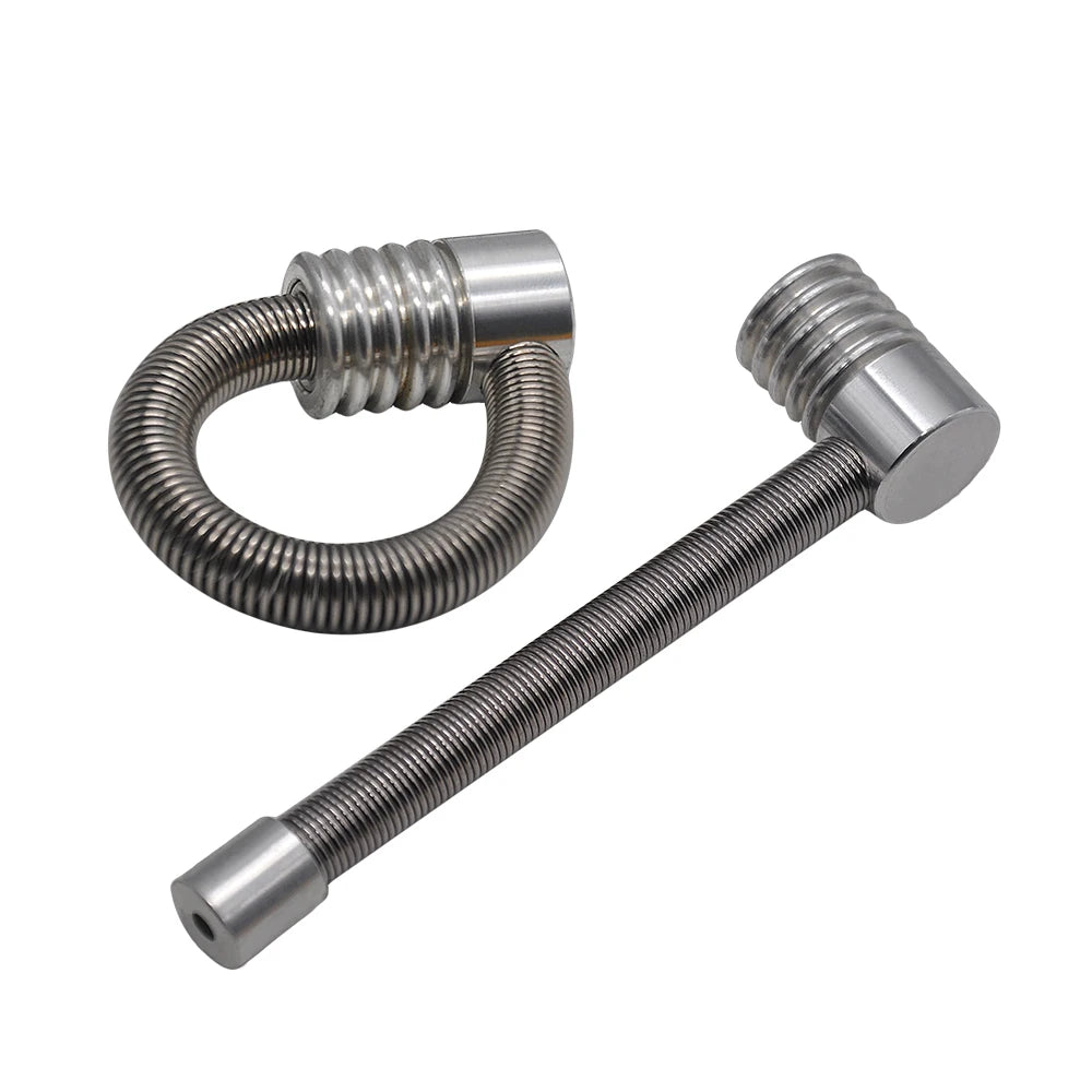 Flexible Aluminum Spring Metal Tobacco Pipe