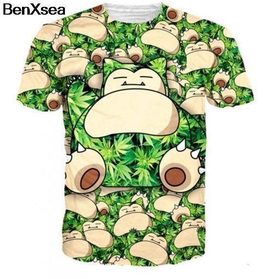 Pokemon Weed Leaf 3D T-Shirt