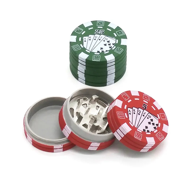 3 Layers Poker Chip Style Herb Grinder