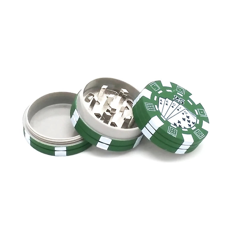 3 Layers Poker Chip Style Herb Grinder