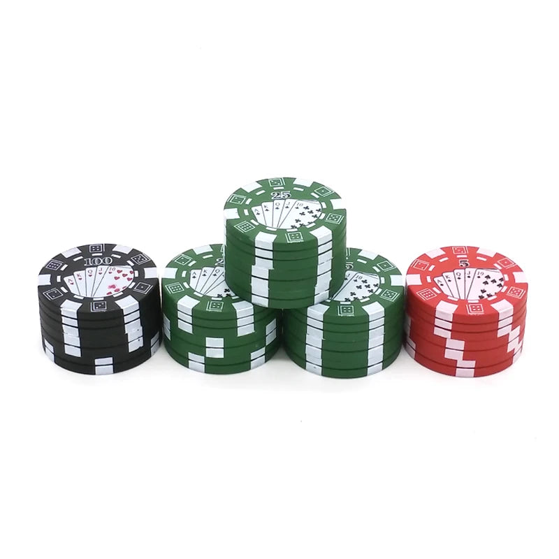 3 Layers Poker Chip Style Herb Grinder