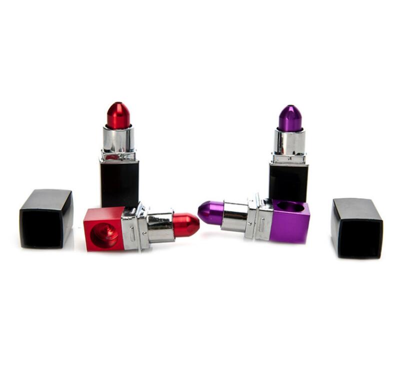 Metal Lipstick Smoking Pipes Novelty Gift for Men/women