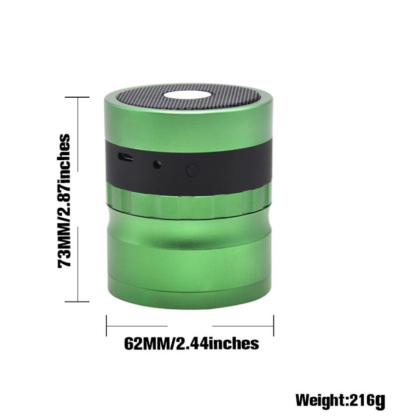 3 layer Bluetooth Speakers Herb Grinder