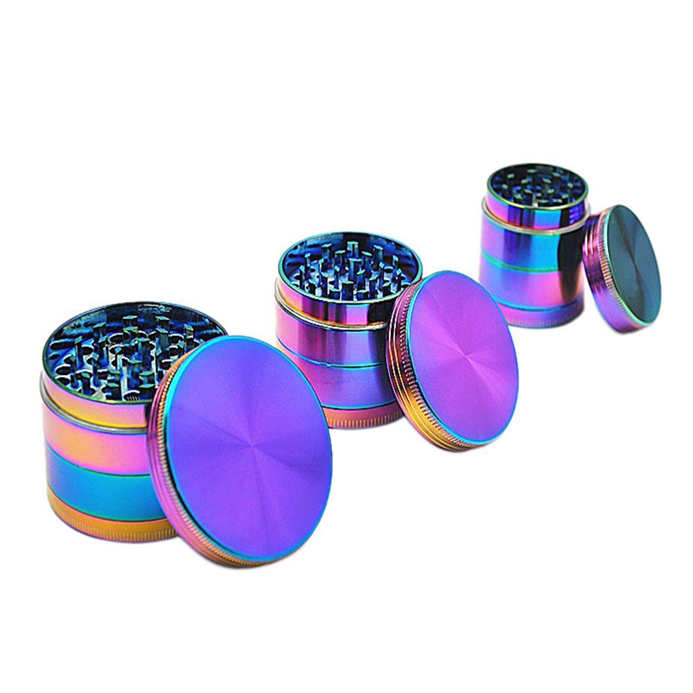 Zinc Herb Grinder Dazzle Color 4 Layer