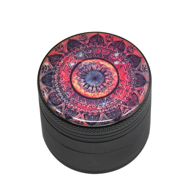 Mandala Series Metal Aluminum Smoking Herb Grinder 50MM