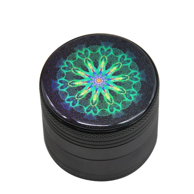 Mandala Series Metal Aluminum Smoking Herb Grinder 50MM