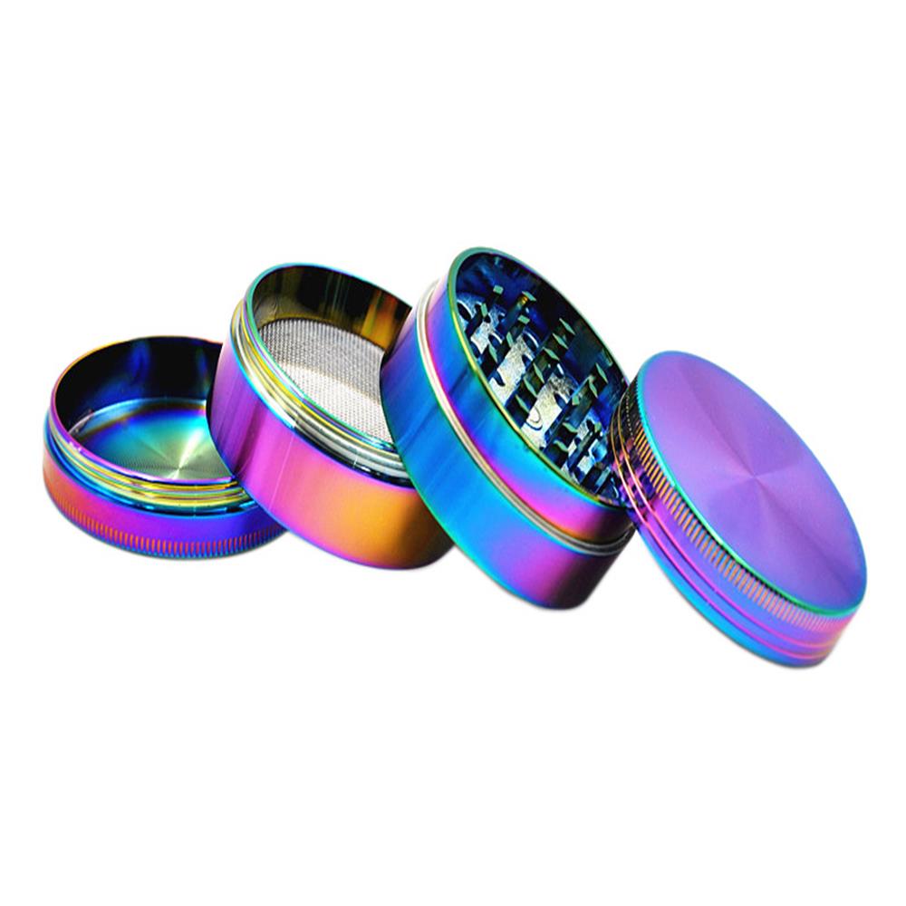 Zinc Herb Grinder Dazzle Color 4 Layer