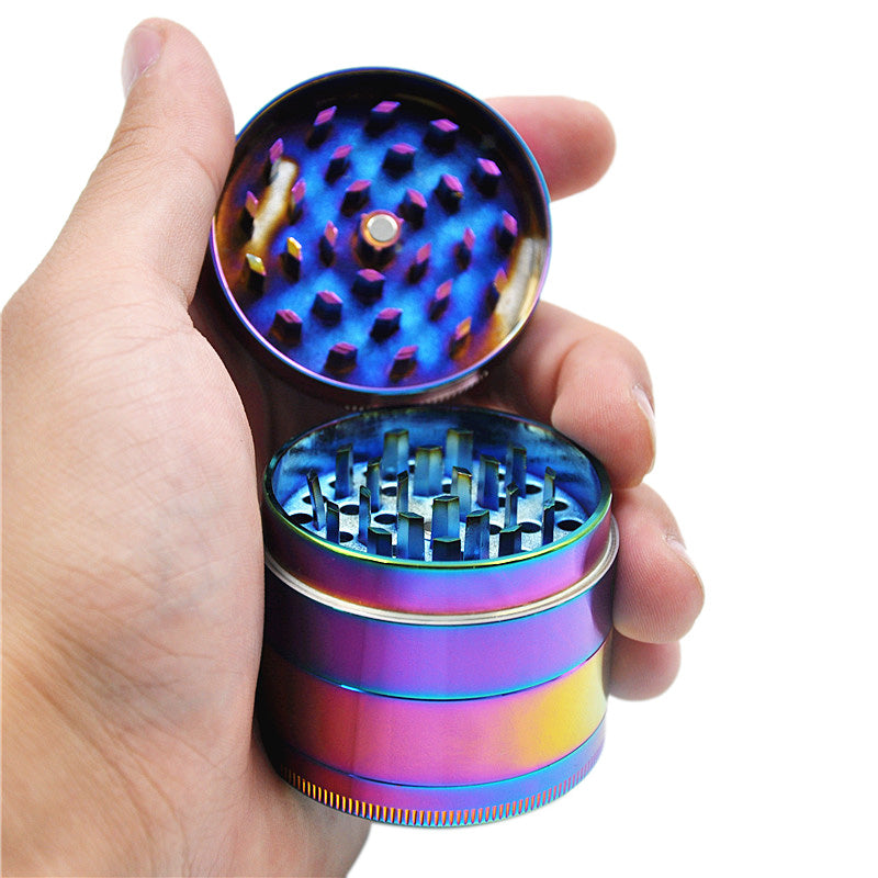 Zinc Herb Grinder Dazzle Color 4 Layer