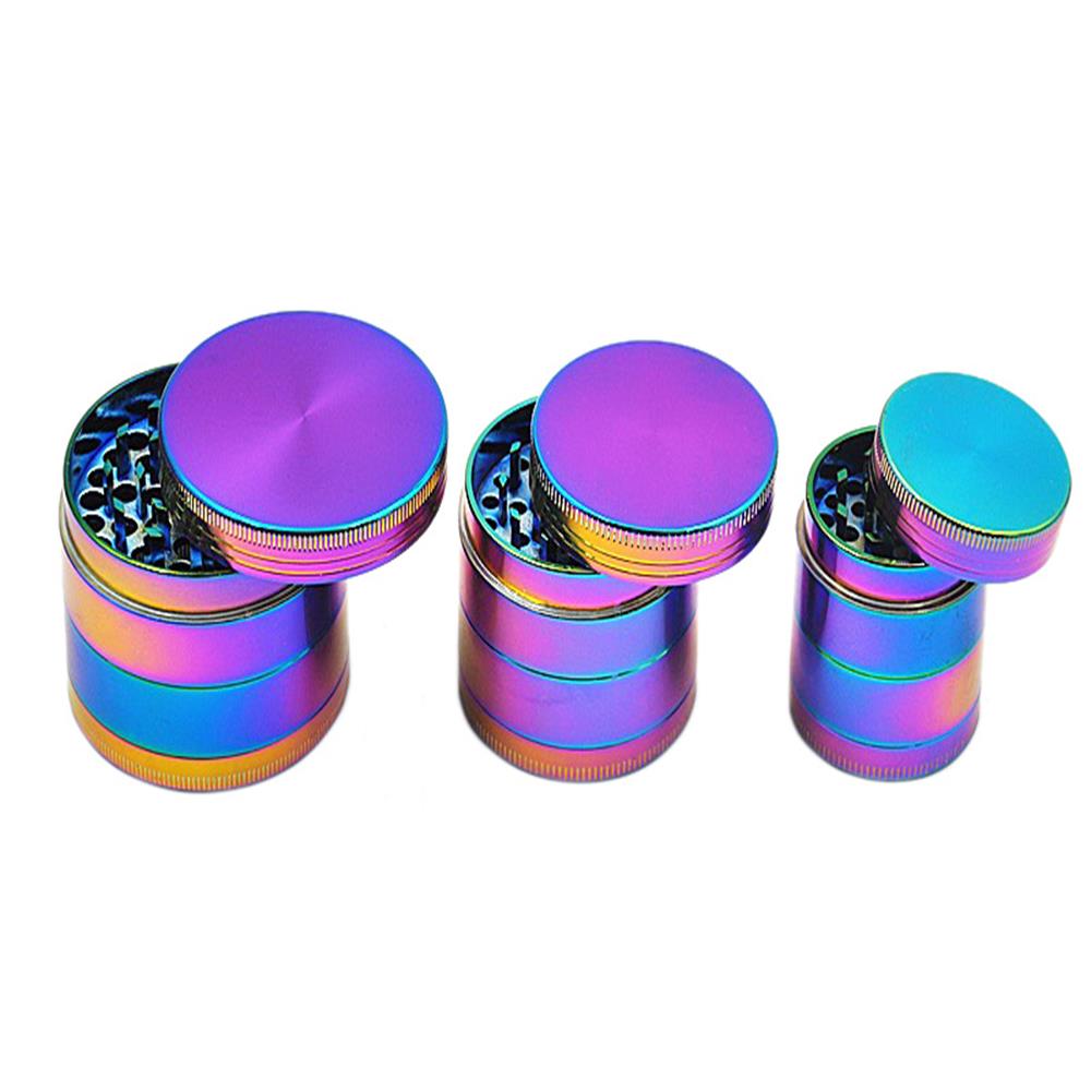 Zinc Herb Grinder Dazzle Color 4 Layer