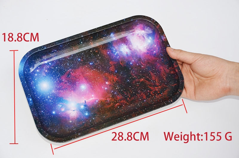 Metal Tobacco Rolling Tray 1pcs Length 28.8 CM *Width 18.8 CM